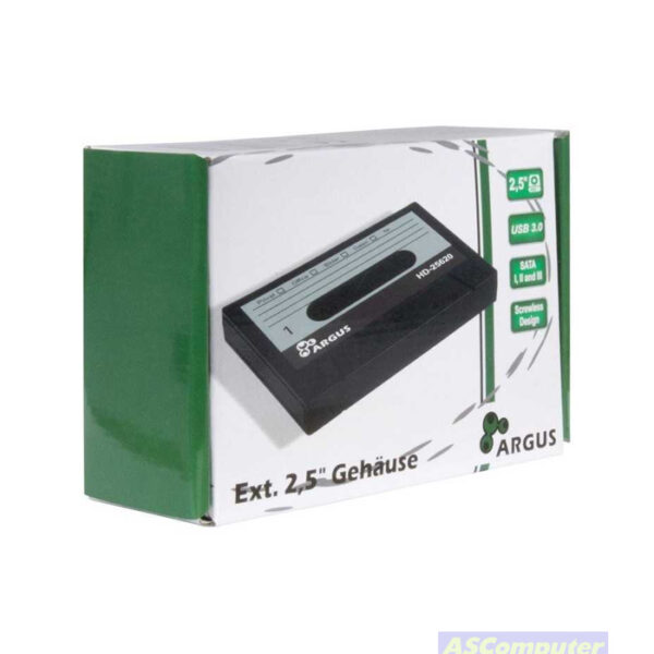 BOITIER EXTERNE POUR DISQUE DUR 2,5" ARGUS GD-25620 USB 3.0 SATA III