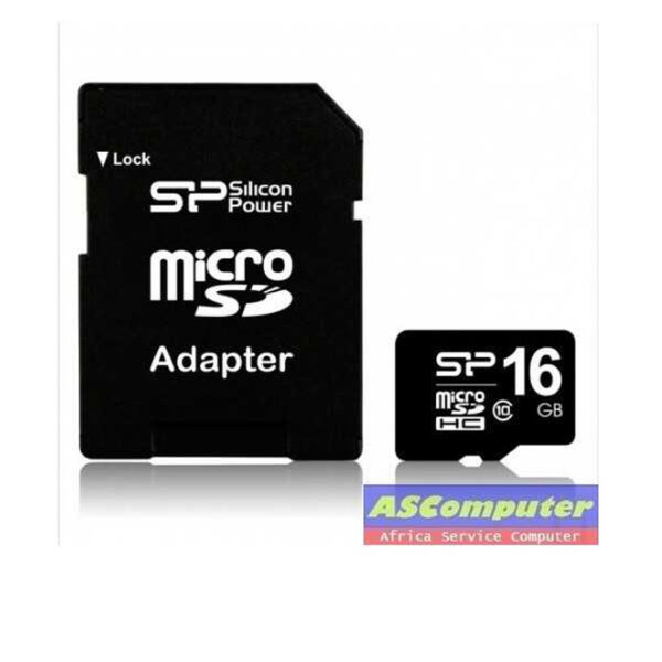MICRO SDHC 16 GB+ADAPTATETUR SILICON POWER