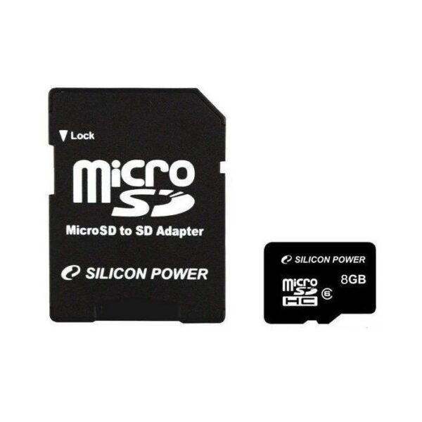 Carte mémoire Micro SD Secure Digital Silicon power 8Go