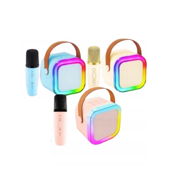 Haut-Parleur RGB Bluetooth Portable Avec Microphone Karaoké Sans Fil