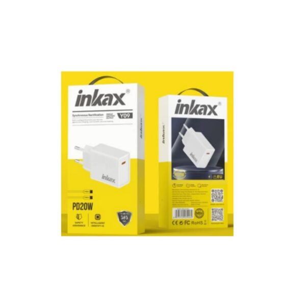 Chargeur secteur Inkax Y09 PD20W Type C Port EU