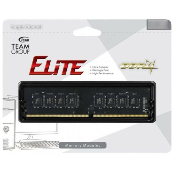 BARRETTE MÉMOIRE TEAM GROUP 8GO DDR4 PC3200 POUR PC DE BUREAU