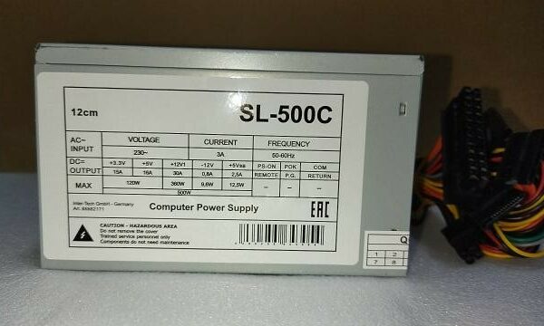 BLOC ALIMENTATION 500W 24PINS 12CM