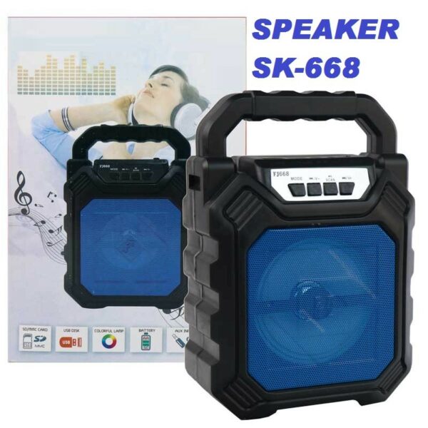 HAUT PARLEUR BLUETOOTH SK-668 BLEU