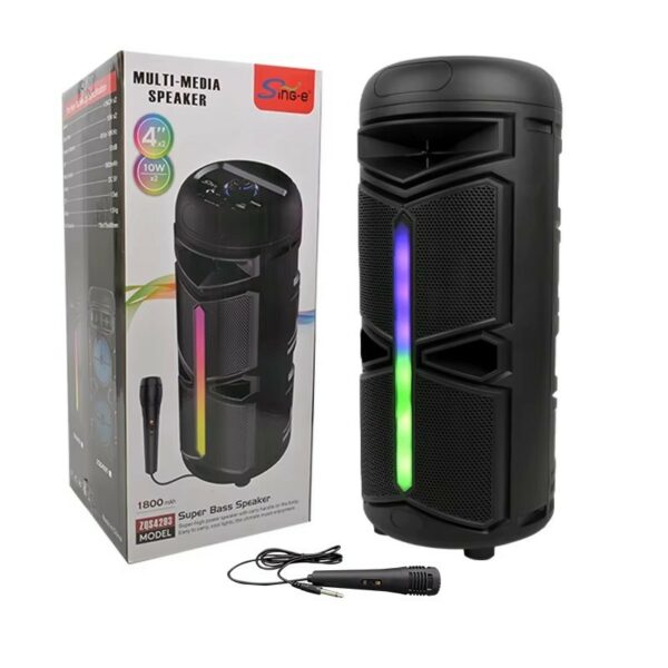 Haut parleur Bluetooth-ZQS 4293 avec Microphone Karaoké