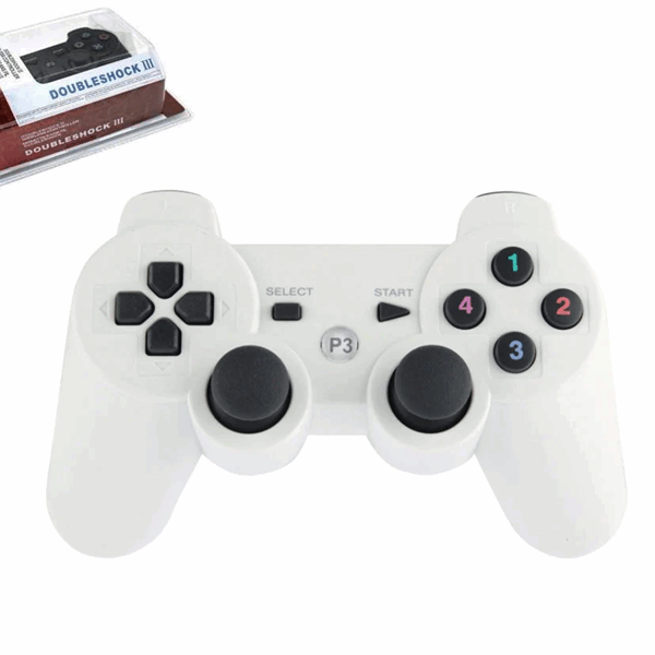 MANETTE DE JEUX ADAPTABLE POUR PLAY STATION 3 BLANC