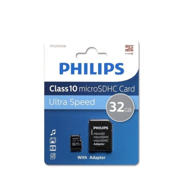 CARTE MÉMOIRE MICRO-SD PHILIPS 32Go CLASS 10 (Copie)