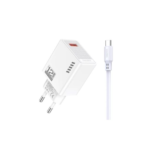 CHARGEUR KAKUSIGA KSC-1235/12W AVEC CÂBLE TYPE C