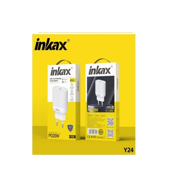Chargeur secteur Inkax Y24 PD20W Type C Port EU