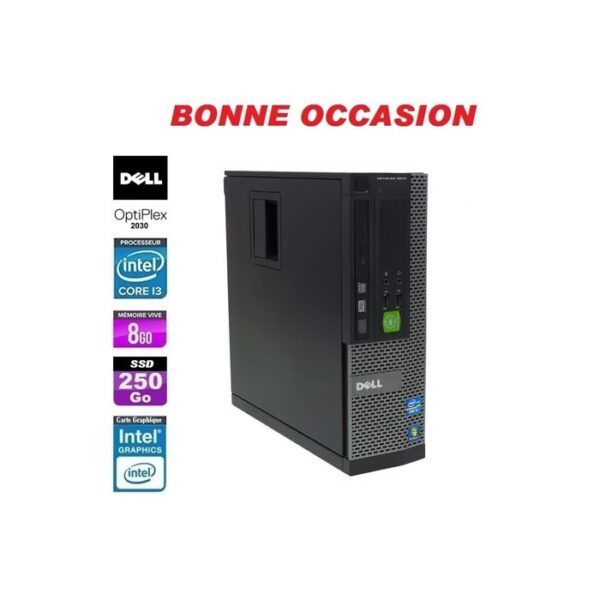 UNITE CENTRALE DELL OPTIPLEX 3010/I3-3th/8Go/SSD 256Go