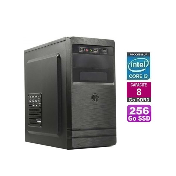 UNITÉ CENTRALE I3-4130/8Go/SSD 256Go