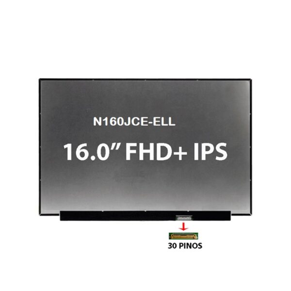AFFICHEUR 16 SLIM 30 PIN FHD (1920*1200) SANS FIXATION N160JCE-ELL