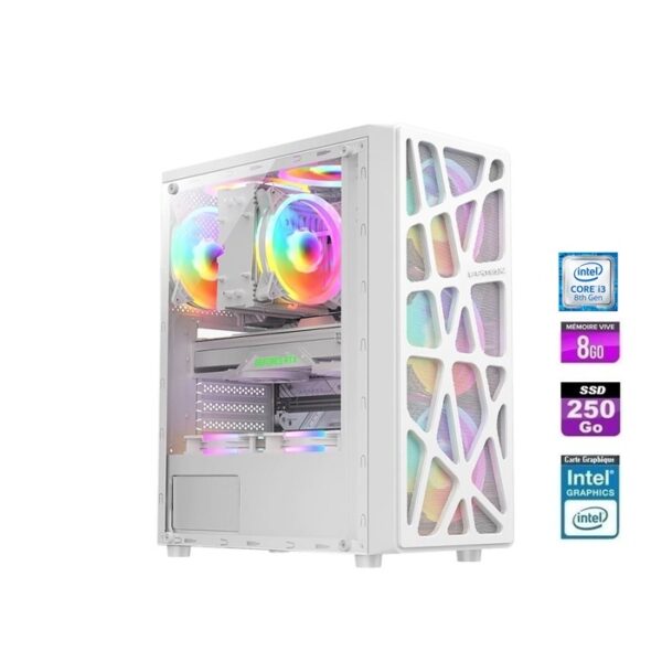 UNITE CENTRALE I3-8100/SSD256GB/8GB