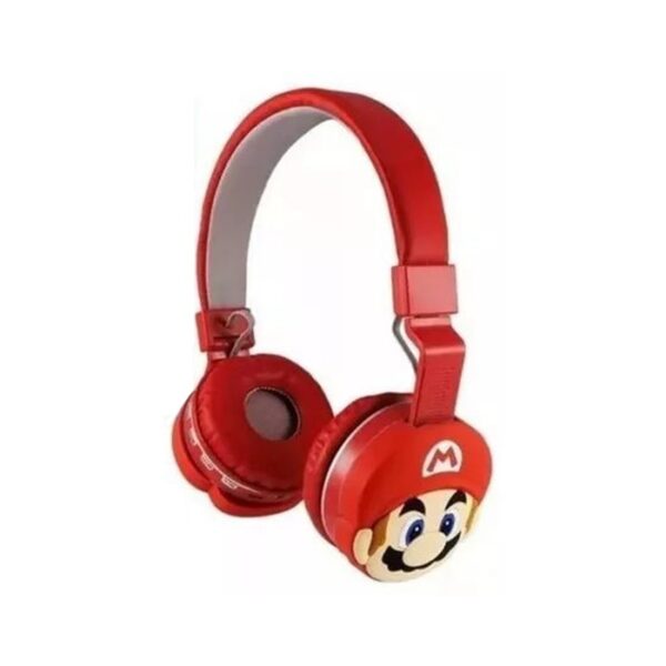 CASQUE BLUETOOTH AH-806S MARIO ROUGE