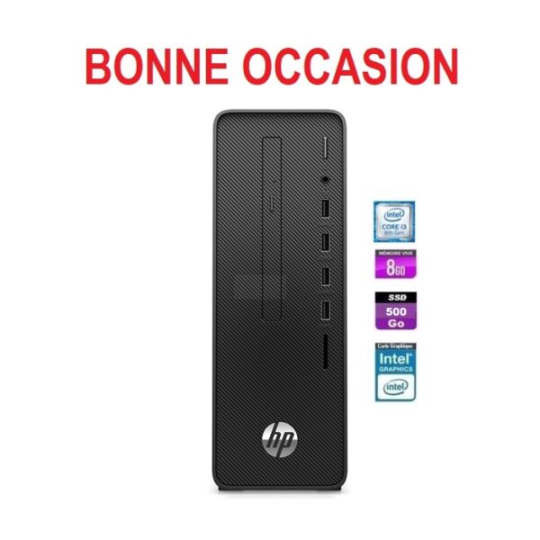 UNITE CENTRALE HP PRO/I3-8100/8Go/500Go