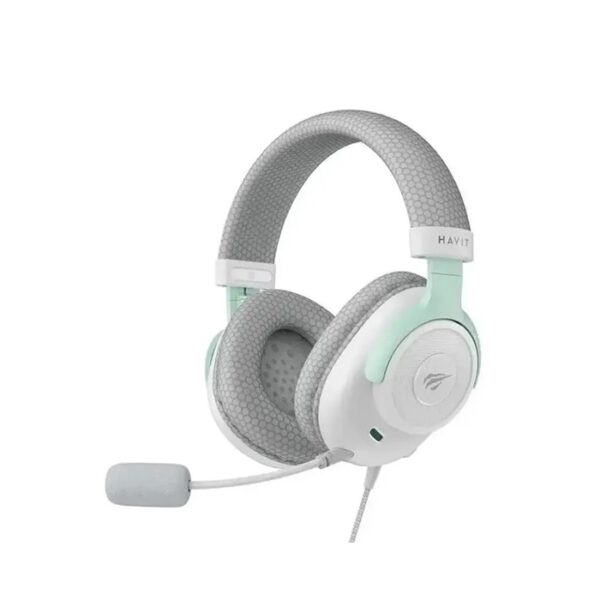 CASQUE MICRO HAVIT GAMER HV-H2230E BLANC & CYAN
