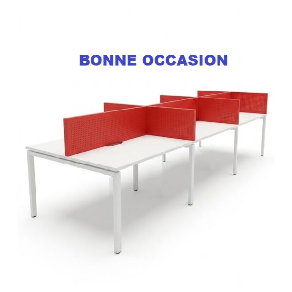 Table de centre d'appel avec séparation